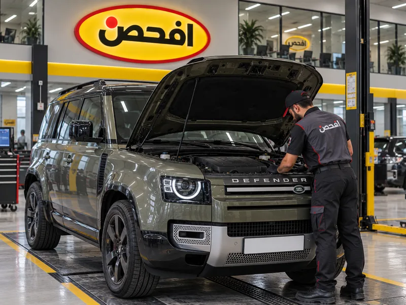 صيانة وفحص ديفندر داخل مركز افحص